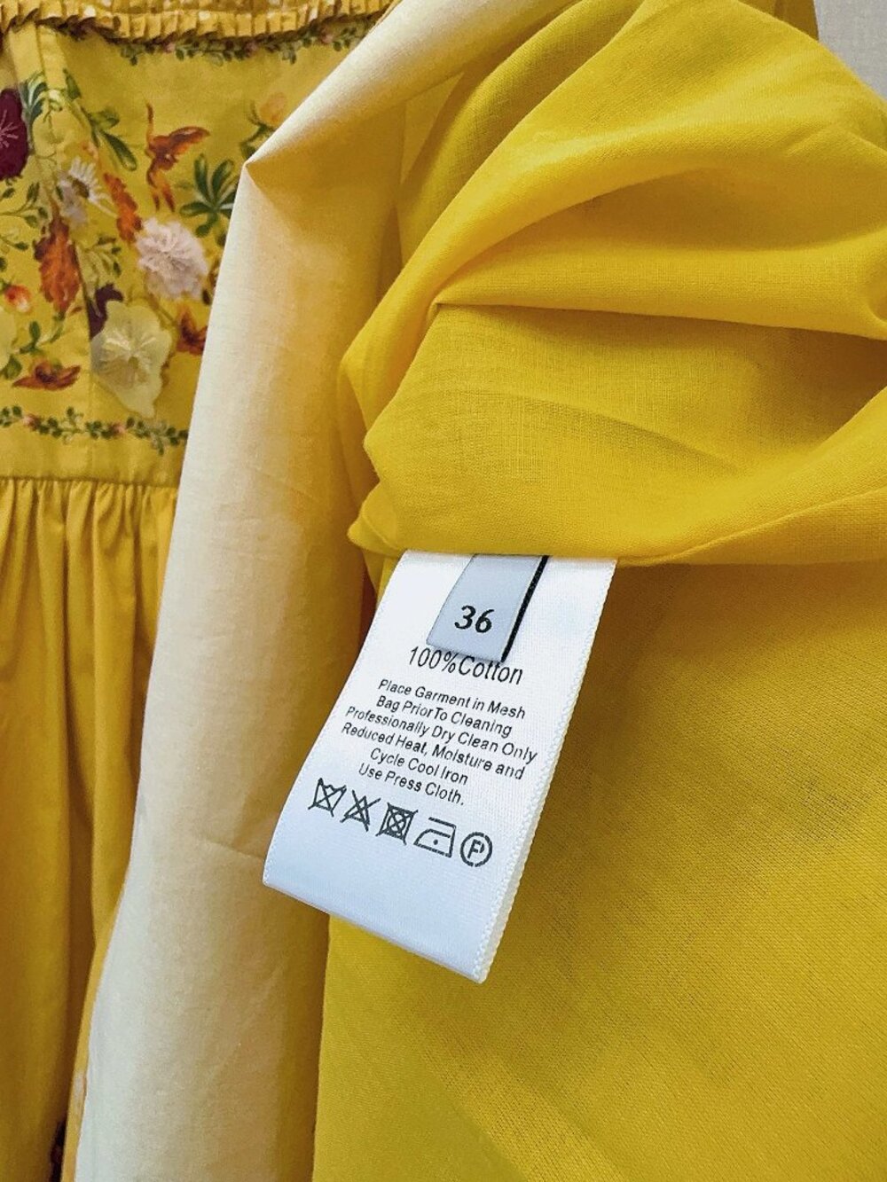 Agua by Agua Bendita Bright Yellow Floral Sundress - Picture 7 of 7